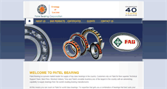 Desktop Screenshot of patelbearing.com