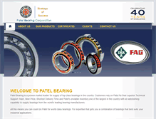 Tablet Screenshot of patelbearing.com